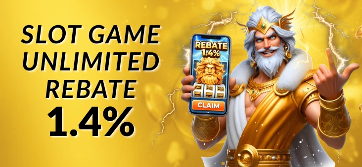 1.4%% PERMAINAN SLOT REBAT Tanpa Had